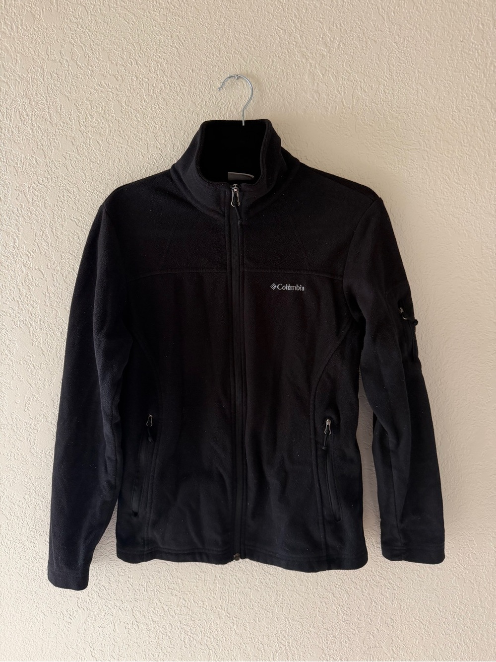 Columbia Black Zip Up Fleece Jacket